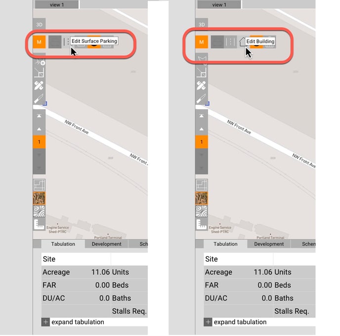 edit building and parking