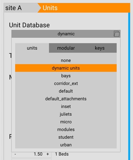 dynamic units