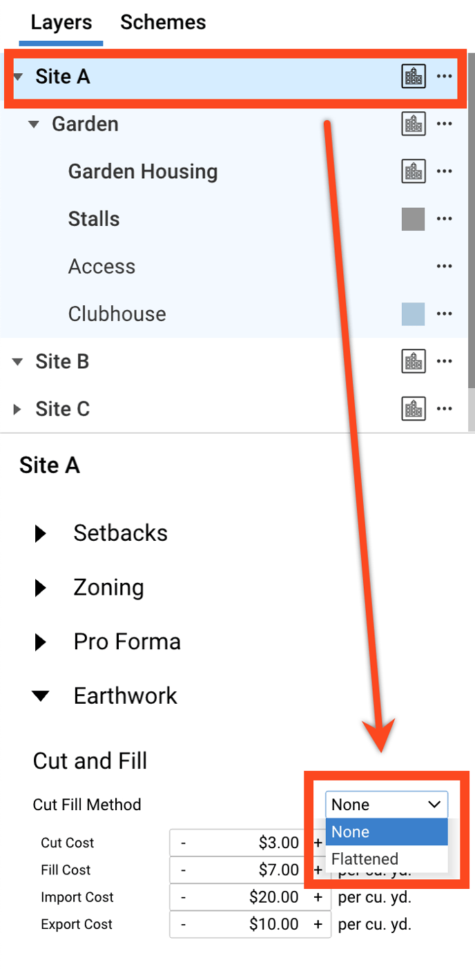 flatten a site