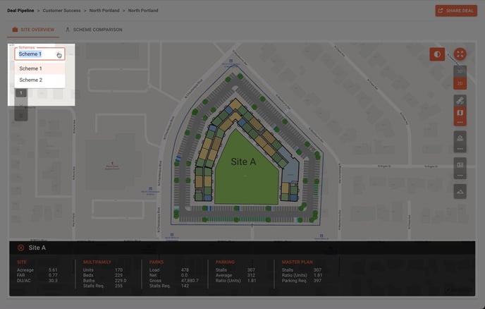 Scheme drop down