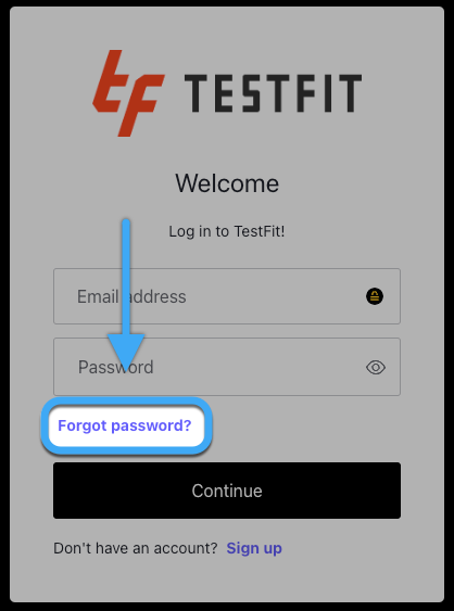 sign in - forgot password