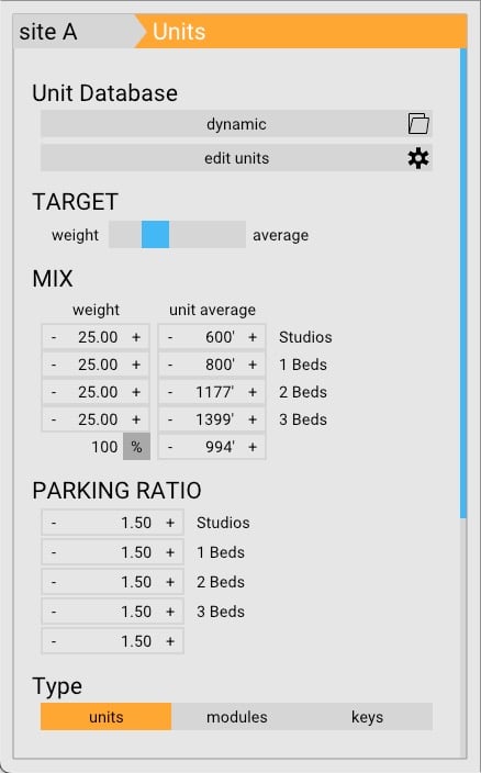 Manipulate buildings 01 unit input panel