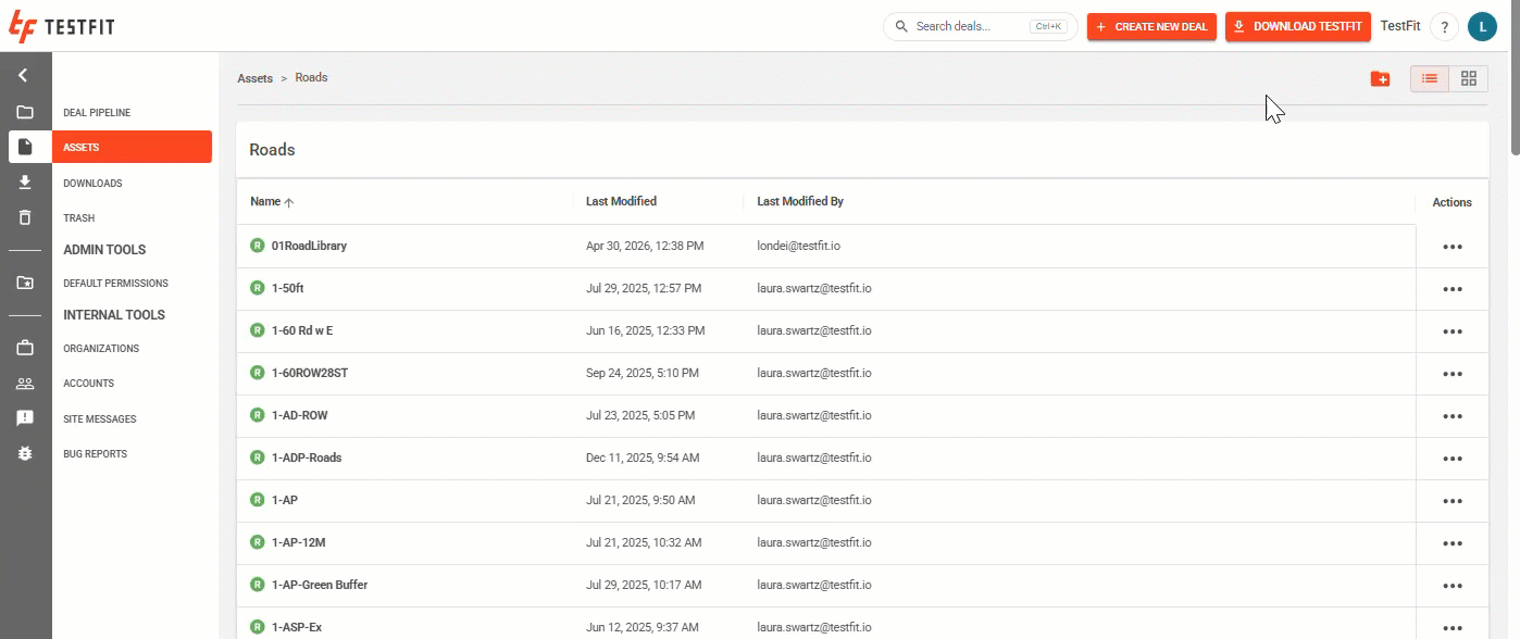 asset subfolders